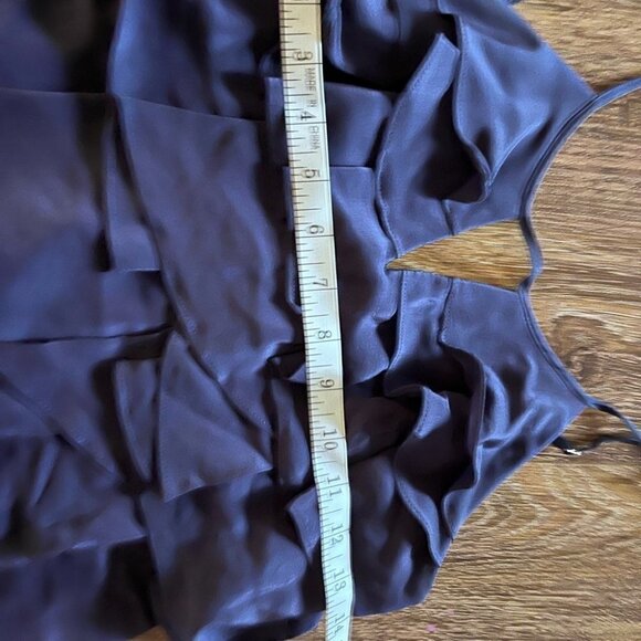 BCBG silk bleu cocktail dress new with tag size 0 - Picture 4 of 7